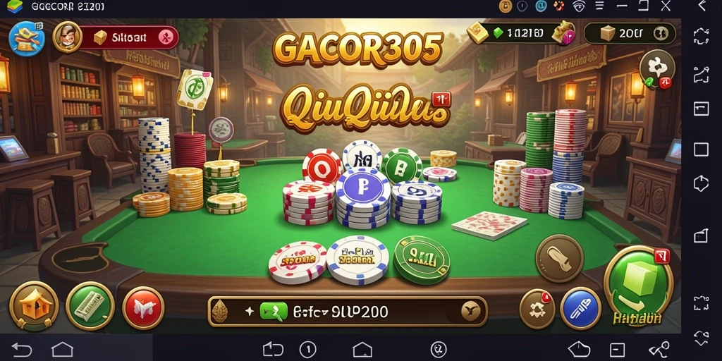 Tampilan gameplay QiuQiu yang seru dan interaktif di GACOR305.