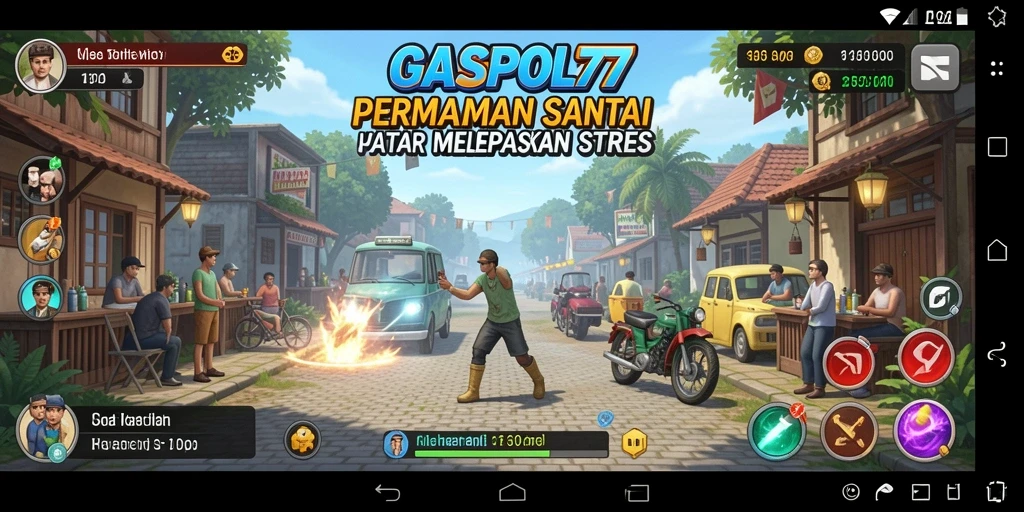 Tampilan gameplay menarik di GASPOL77 dengan grafik cerah.