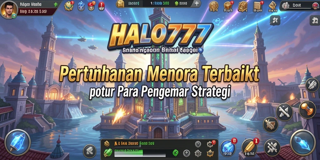 Tangkapan layar utama menunjukkan aksi menegangkan dalam Tower Defense.