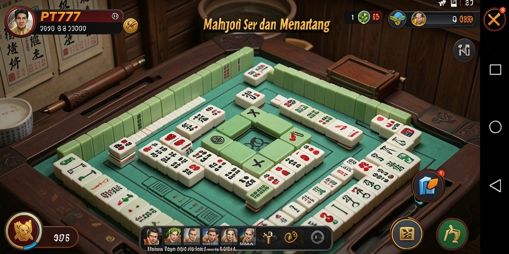 Screenshot utama PT777 menunjukkan gameplay Mahjong yang menyenangkan dan menantang.